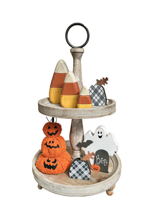 Halloween Tiered Tray Decor Set, 7-Pieces