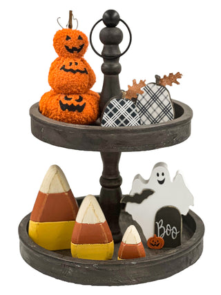 Halloween Tiered Tray Decor Set, 7-Pieces