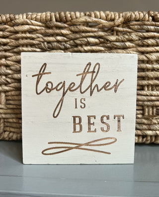 "Together Is Best" Everyday Tiered Tray Decor Kit, 5-Piece