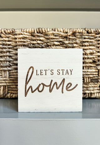 "Let's Stay Home" Everyday Tiered Tray Decor Kit, 5-Piece