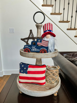 "Patriotic" Holiday Tiered Tray Decor Kit, 5-Piece