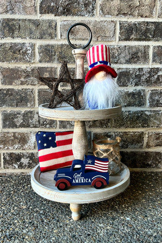 "Patriotic" Holiday Tiered Tray Decor Kit, 5-Piece