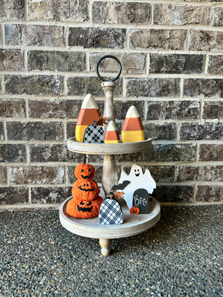 Halloween Tiered Tray Decor Set, 7-Pieces